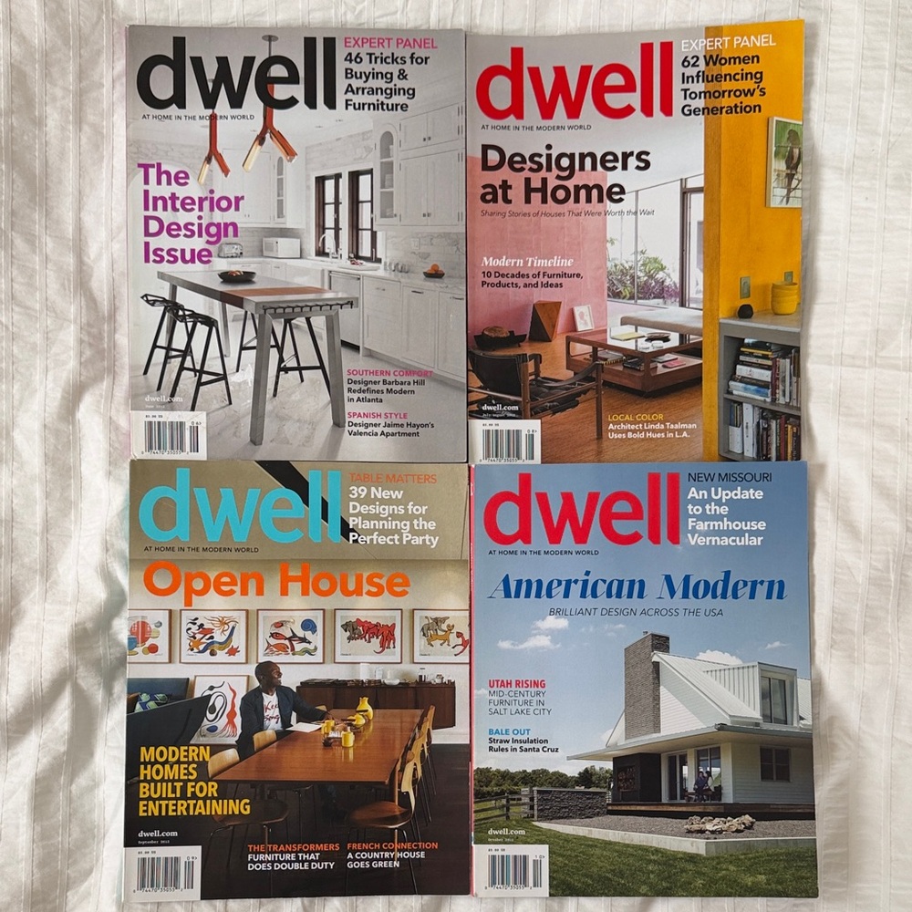 Dwell Magazine 2012 Set of 4